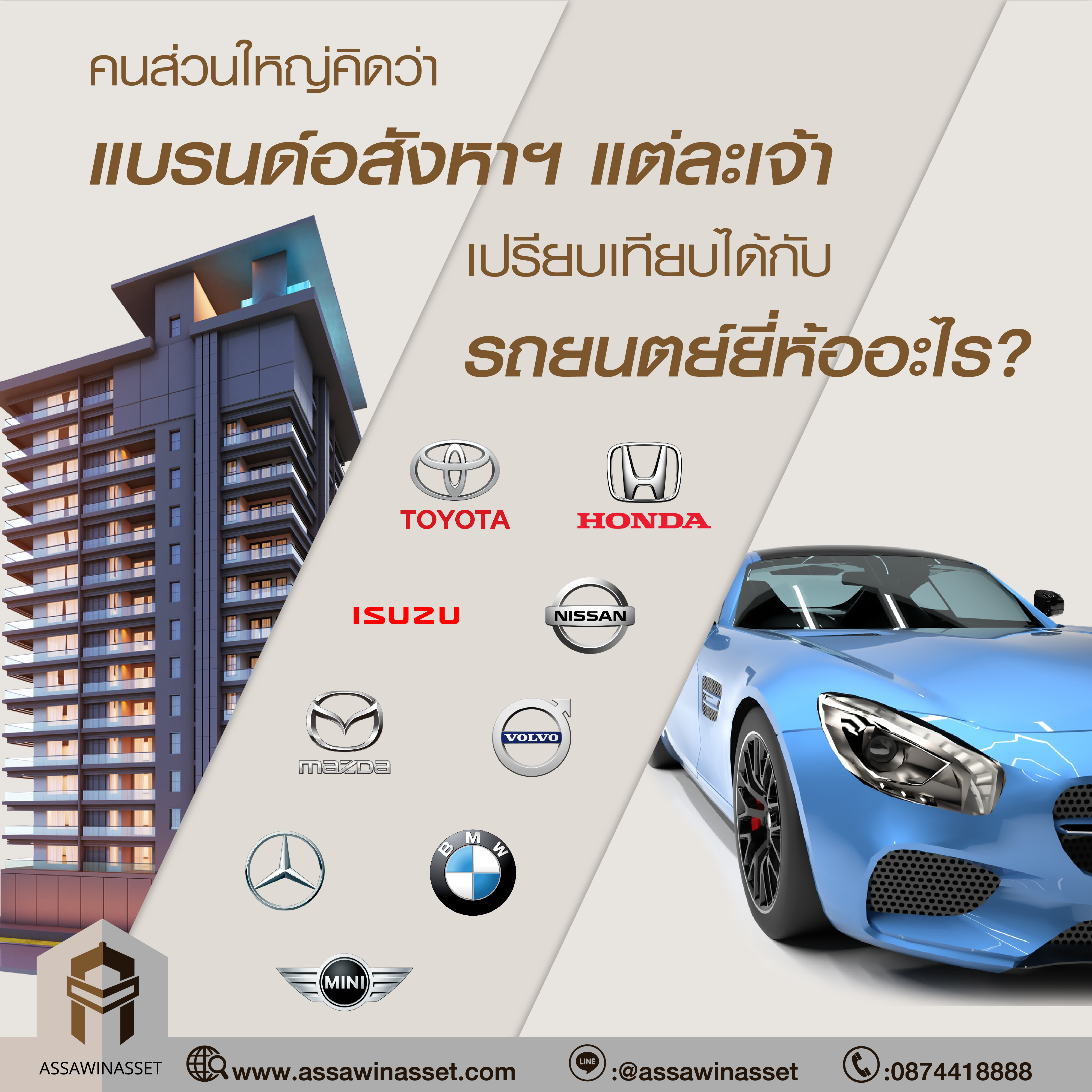 คนส่วนใหญ่คิดว่าแบรนด์อสังหาฯ แต่ละเจ้า